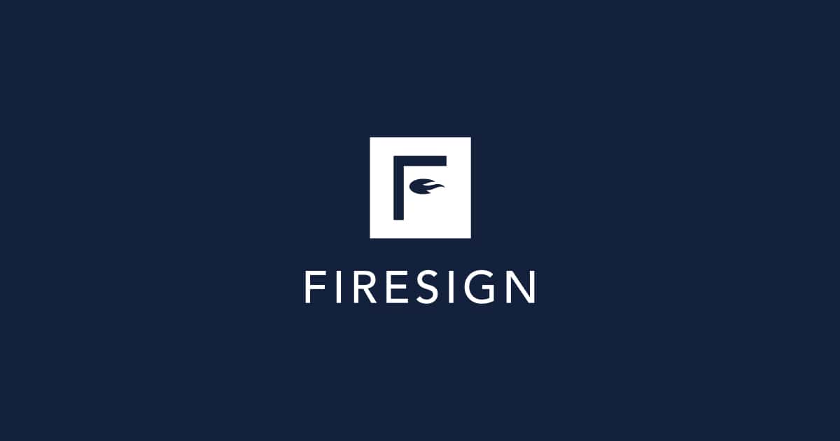 Firesign enlightened legal marketing social image in navy