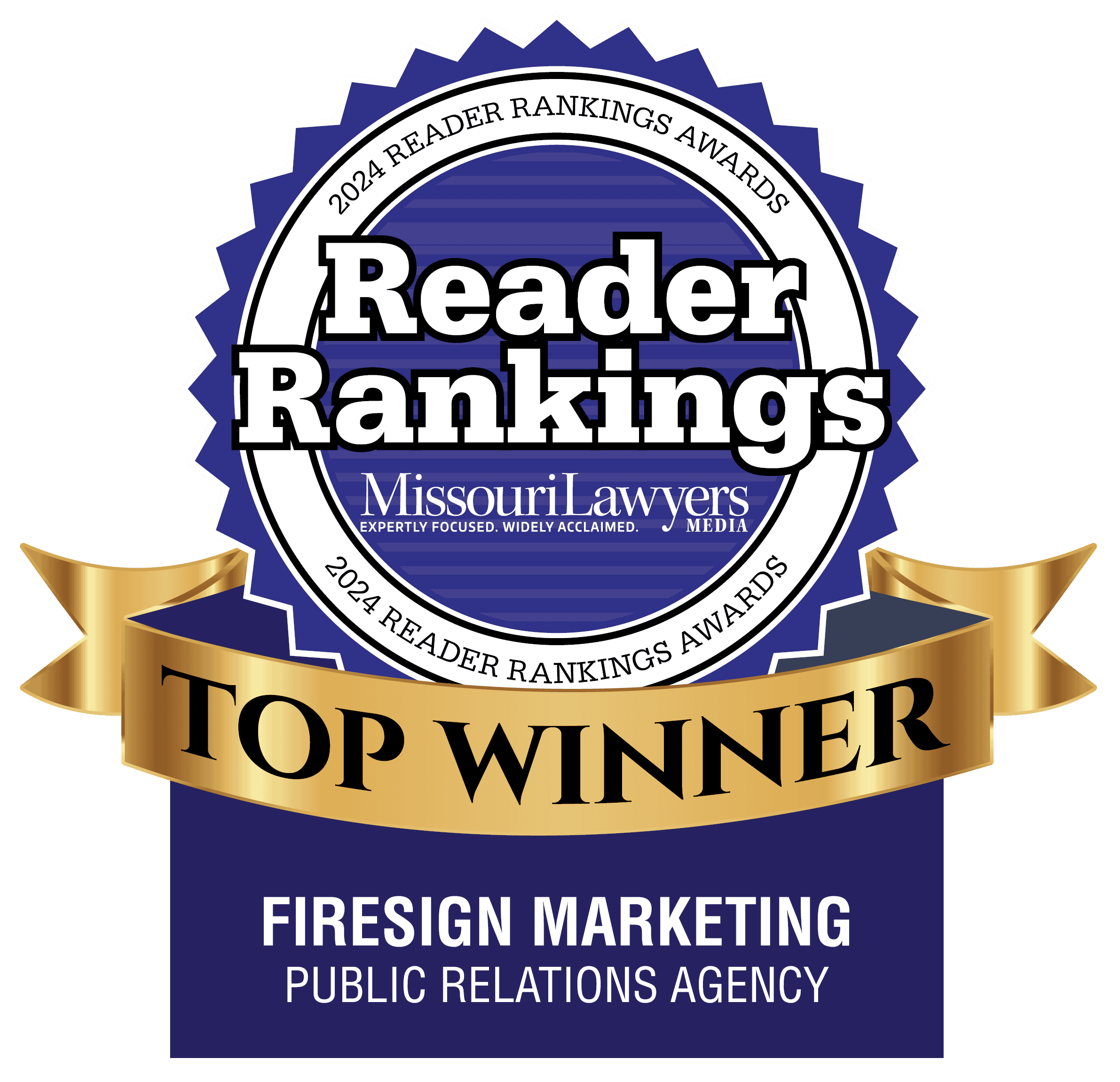 Missouri Lawyers Weekly Top Winner as Public Relations Agency Firesign Marketing 2024
