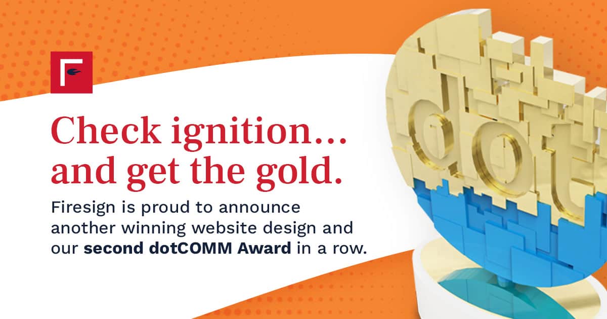 Firesign Once Again Takes Gold for Website Redesign in dotCOMM Awards for Erise IP Redesign